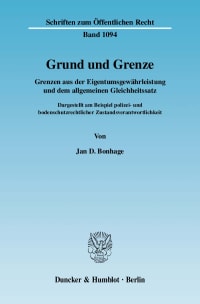 Cover Grund und Grenze