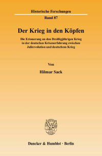 Cover Der Krieg in den Köpfen