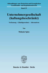 Cover Unternehmergesellschaft (haftungsbeschränkt)