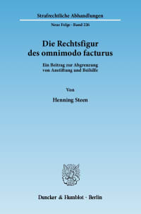 Cover Die Rechtsfigur des omnimodo facturus