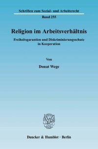 Cover Religion im Arbeitsverhältnis