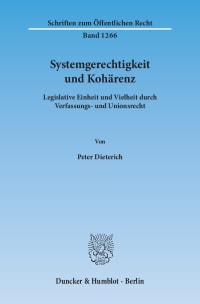 Cover Systemgerechtigkeit und Kohärenz