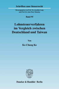 Cover Lohnsteuerverfahren im Vergleich zwischen Deutschland und Taiwan