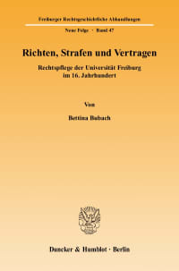 Cover Richten, Strafen und Vertragen