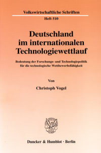 Cover Deutschland im internationalen Technologiewettlauf