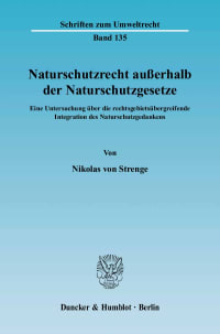 Cover Naturschutzrecht außerhalb der Naturschutzgesetze