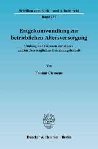 Cover Entgeltumwandlung zur betrieblichen Altersversorgung