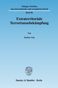 Cover Extraterritoriale Terrorismusbekämpfung