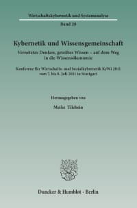 Cover Kybernetik und Wissensgemeinschaft