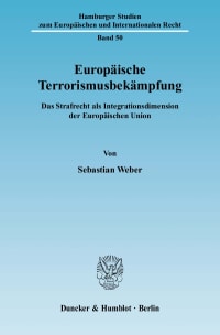 Cover Europäische Terrorismusbekämpfung