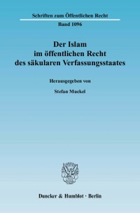 Cover Der Islam im öffentlichen Recht des säkularen Verfassungsstaates