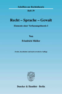 Cover Recht - Sprache - Gewalt