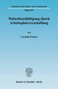 Cover Weiterbeschäftigung durch Arbeitsplatzverschaffung