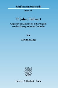 Cover 75 Jahre Teilwert