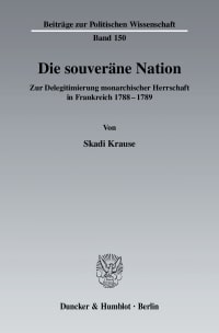 Cover Die souveräne Nation