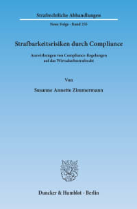 Cover Strafbarkeitsrisiken durch Compliance