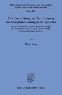 Cover Die Überprüfung und Zertifizierung von Compliance-Management-Systemen