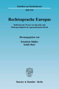 Cover Rechtssprache Europas