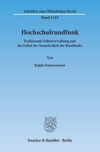 Cover Hochschulrundfunk