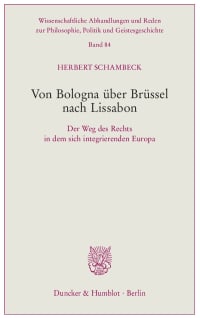 Cover Von Bologna über Brüssel nach Lissabon