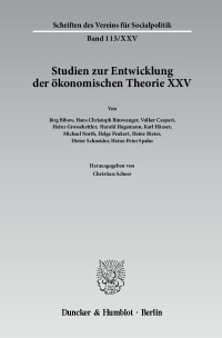 Cover Die deutschsprachige Wirtschaftswissenschaft in den ersten Jahrzehnten nach 1945