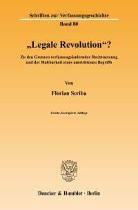 Cover »Legale Revolution«?