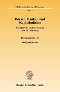 Cover Börsen, Banken und Kapitalmärkte