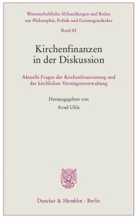 Cover Kirchenfinanzen in der Diskussion