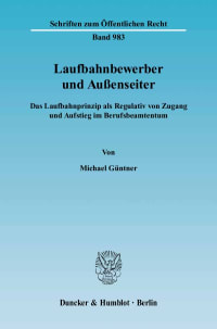 Cover Laufbahnbewerber und Außenseiter