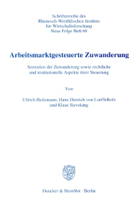 Cover Arbeitsmarktgesteuerte Zuwanderung