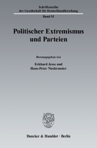 Cover Politischer Extremismus und Parteien