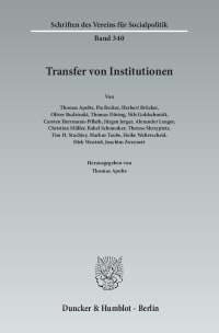 Cover Transfer von Institutionen