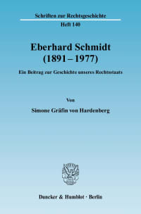 Cover Eberhard Schmidt (1891–1977)