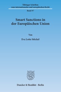 Cover Smart Sanctions in der Europäischen Union