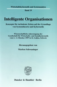 Cover Intelligente Organisationen