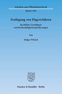 Cover Festlegung von Flugverfahren