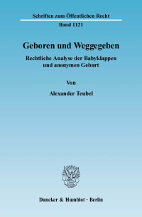 Cover Geboren und Weggegeben