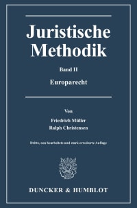 Cover Juristische Methodik