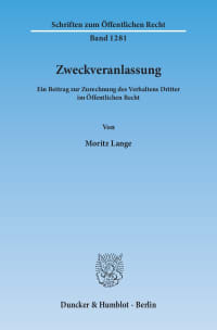 Cover Zweckveranlassung