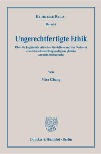 Cover Ungerechtfertigte Ethik