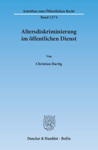 Cover Altersdiskriminierung im öffentlichen Dienst