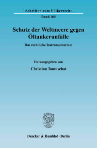 Cover Schutz der Weltmeere gegen Öltankerunfälle