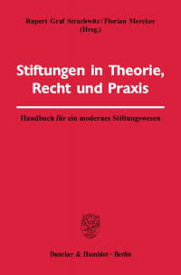 Cover Stiftungen in Theorie, Recht und Praxis