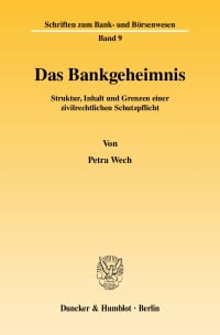 Cover Das Bankgeheimnis