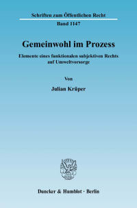 Cover Gemeinwohl im Prozess