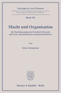 Cover Macht und Organisation