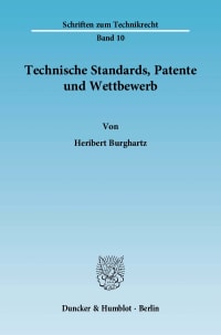 Cover Technische Standards, Patente und Wettbewerb