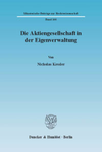 Cover Die Aktiengesellschaft in der Eigenverwaltung