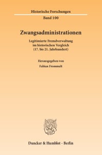 Cover Zwangsadministrationen