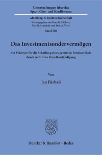 Cover Das Investmentsondervermögen